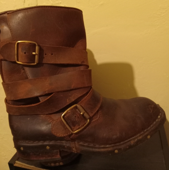 Jeffrey Campbell Shoes | Brown Distressed Leather Britt Boot | Size 7 | - Picture 3 of 4